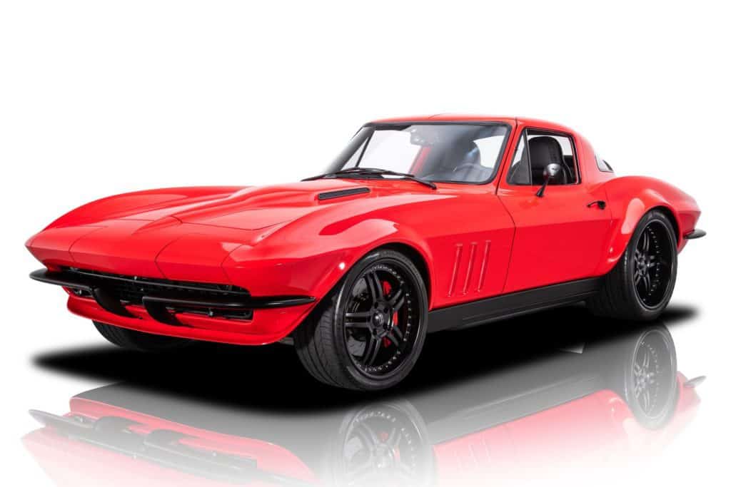 this picture is of a restomod corvette and a good answer to the question, what is a restomod?
