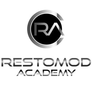 this is the logo for restomod academy