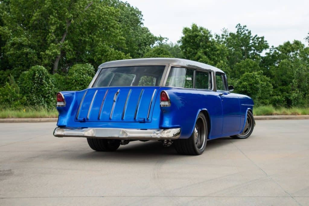 exterior of the Gorgeous 1955 Chevrolet Nomad Restomod