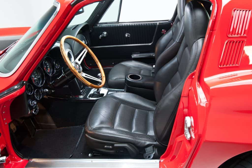 interior of the 1964 Chevrolet Corvette Stingray Pro Touring Restomod