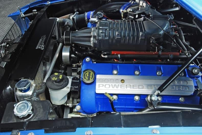 engine in the Supercharged Restomod 1967 Ford Mustang GT500